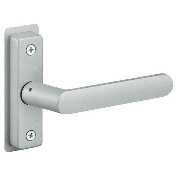 Flat Euro Lever Trim without Return, For 2-1/4 In. to 2-1/2 In. Thick Door, LH or LHR Paint